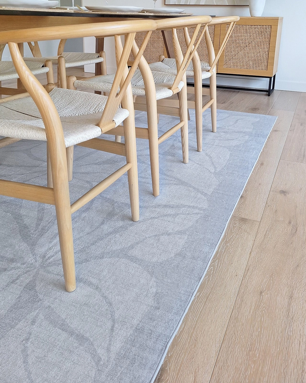 Rana Blue Botanical Washable Rug