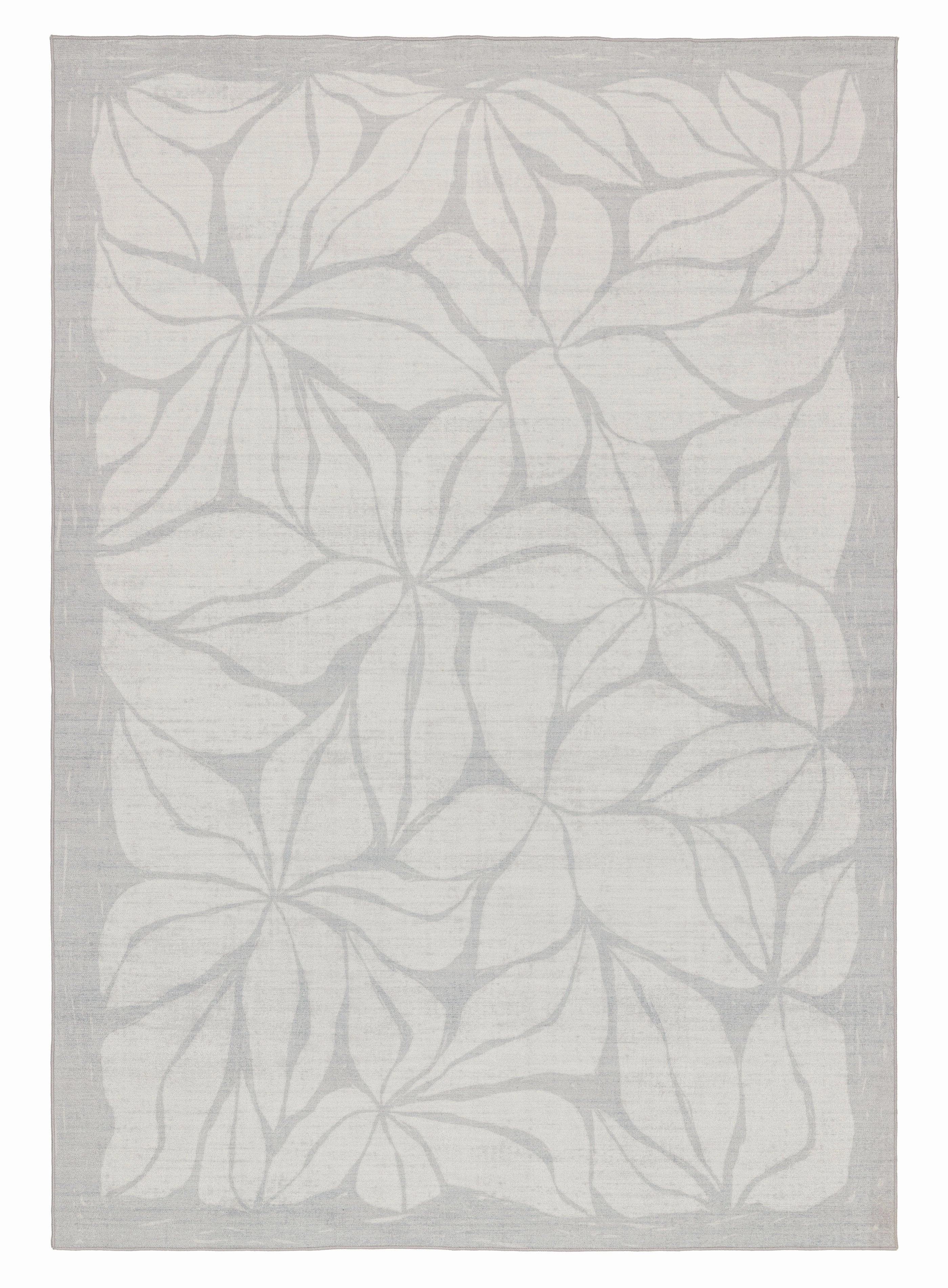 Rana Blue Botanical Washable Rugmodern color block patchwork rug