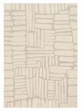 Raquel Grey Abstract Pattern Washable Rug *NO RETURNS UNLESS FAULTYmodern color block patchwork rug
