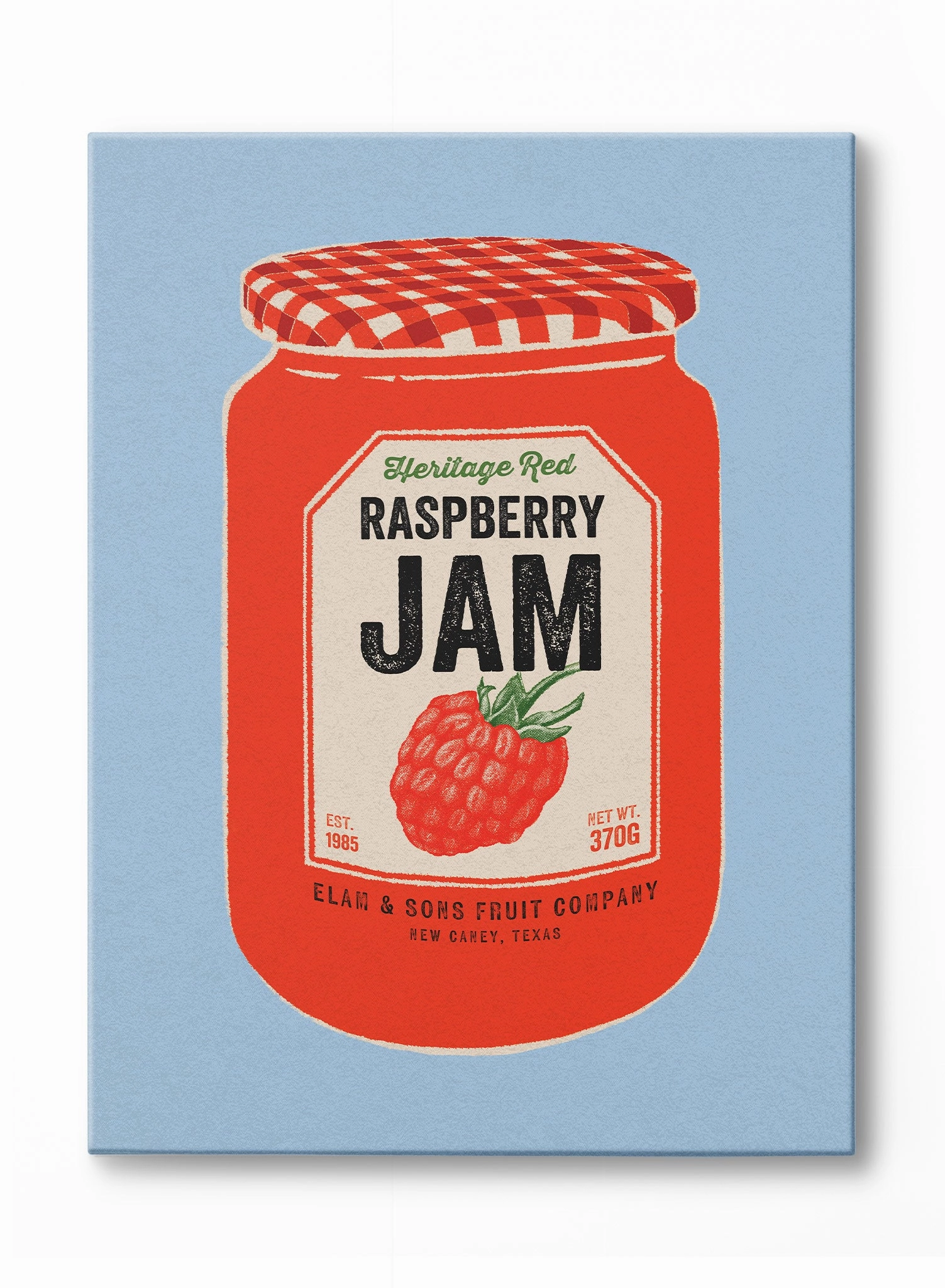Raspberry Jam Jar, Canvasindoor decorative canvas print