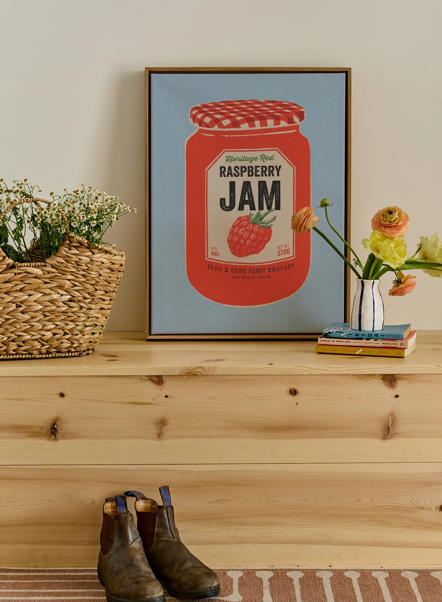 Raspberry Jam Jar, Canvas