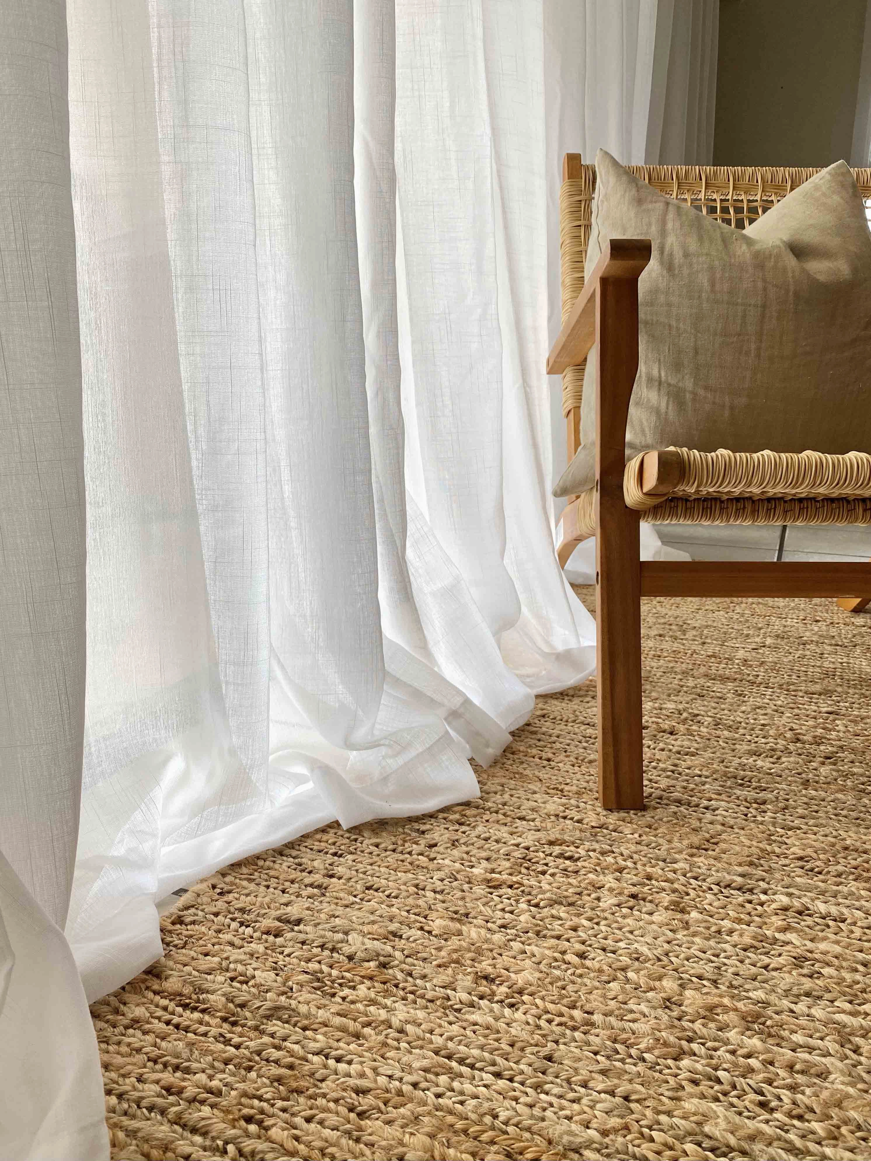 Raven Natural Tan Braided Jute Rug