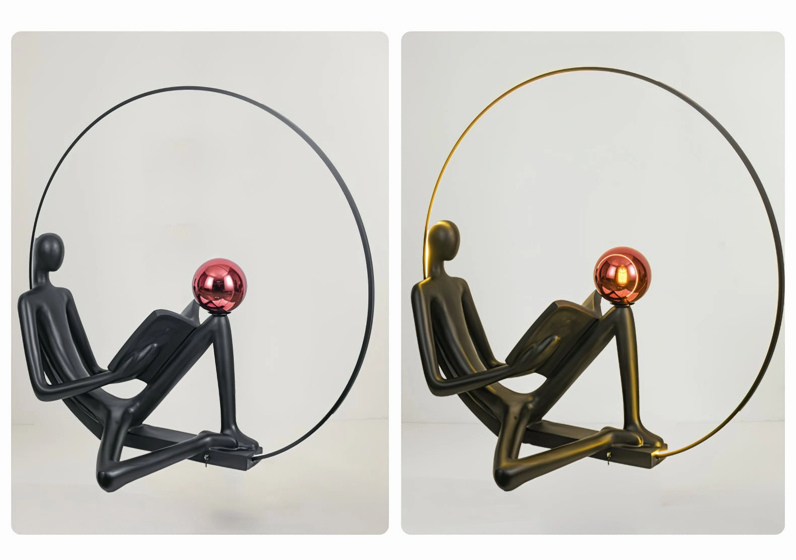 Reader Sculpture Floor Lamp