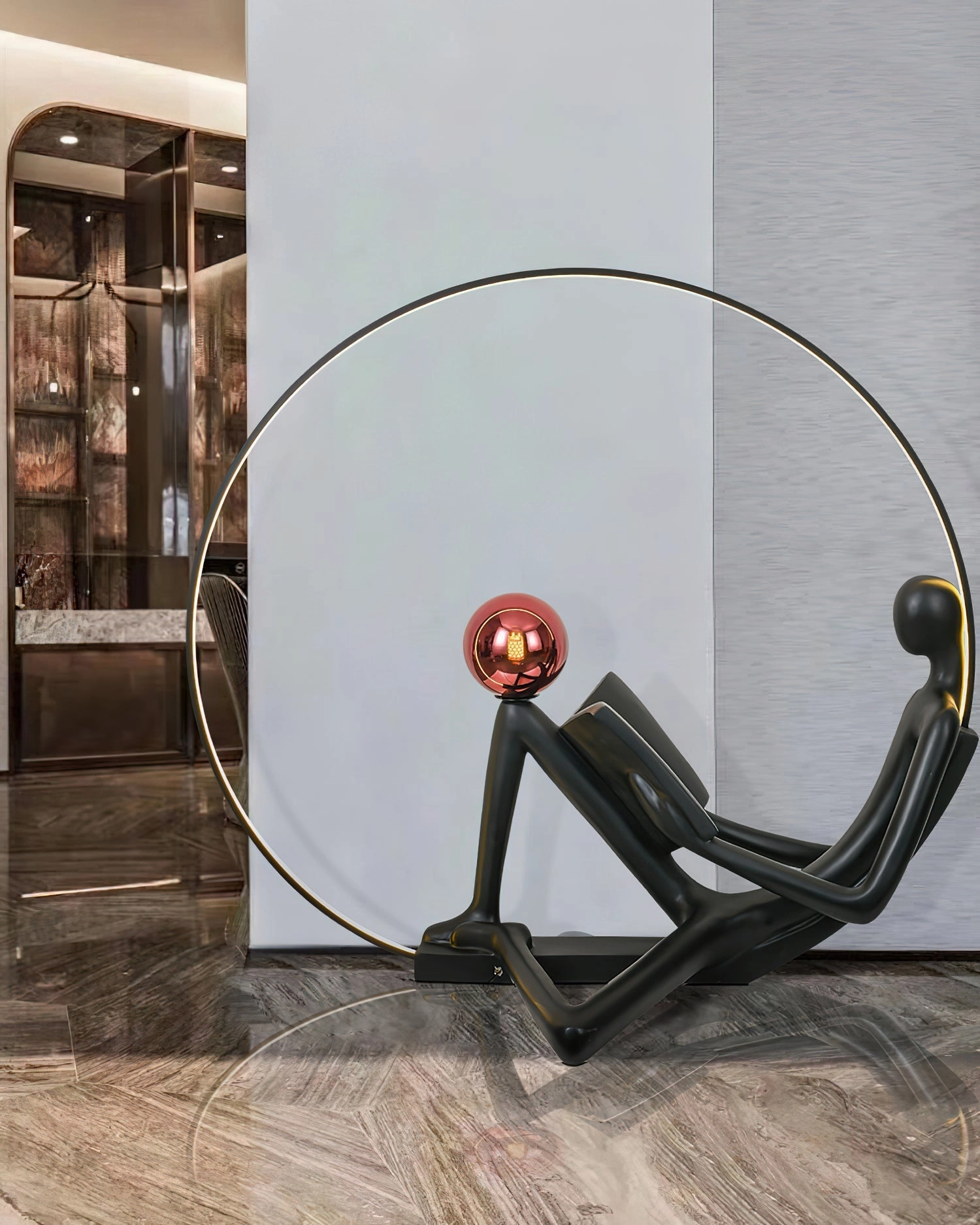 Reader Sculpture Floor Lamp