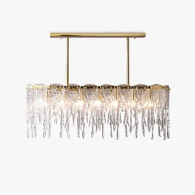 Rectangular Icicle Glass Chandelierrustic chandelier,bedroom chandelier 