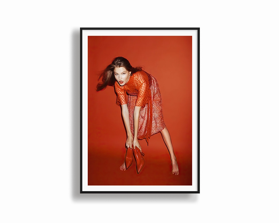 Red shoes - High Flash Photographymodern abstract painting decor