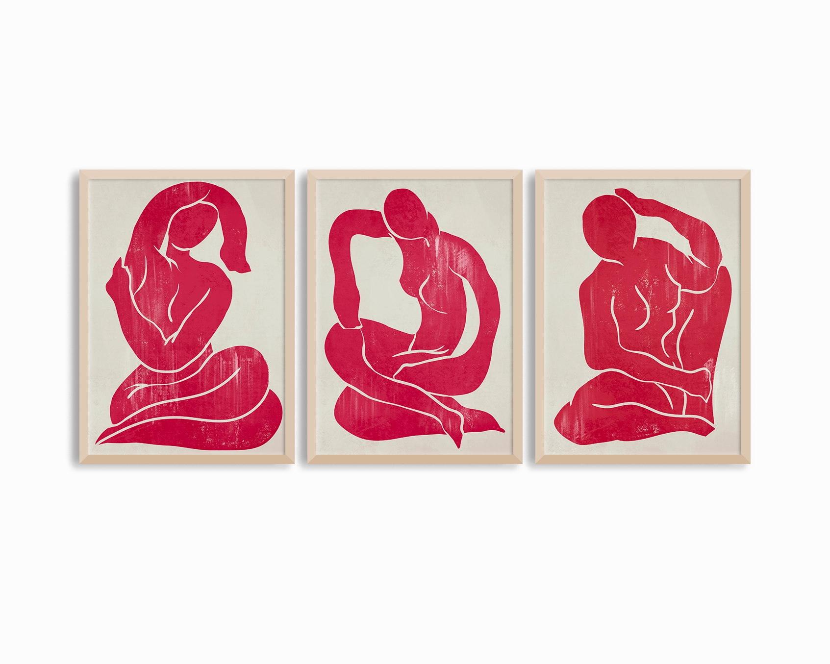 Red Trio Set - Figure Print