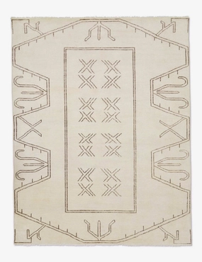 Rehya Hand-Knotted Wool Rugmodern color block patchwork rug