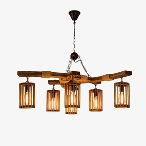 Retro Solid Wood Chandelierrustic chandelier,bedroom chandelier 