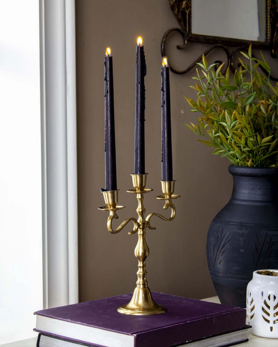 Retro Style Candle Stand With 3 Arms