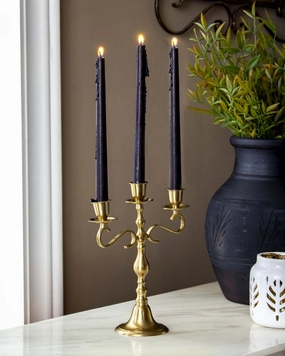 Retro Style Candle Stand With 3 Armshome decor ,wall decor 