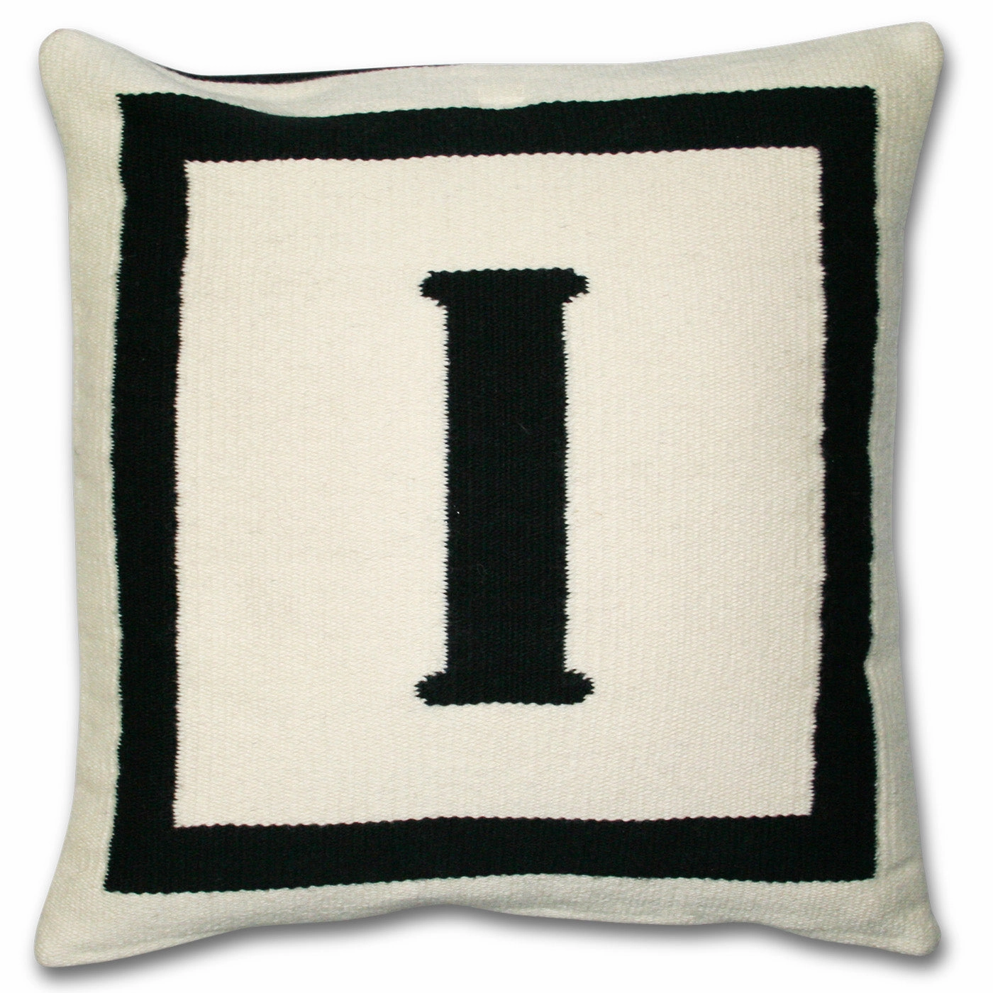 Reversible Letter Throw Pillow