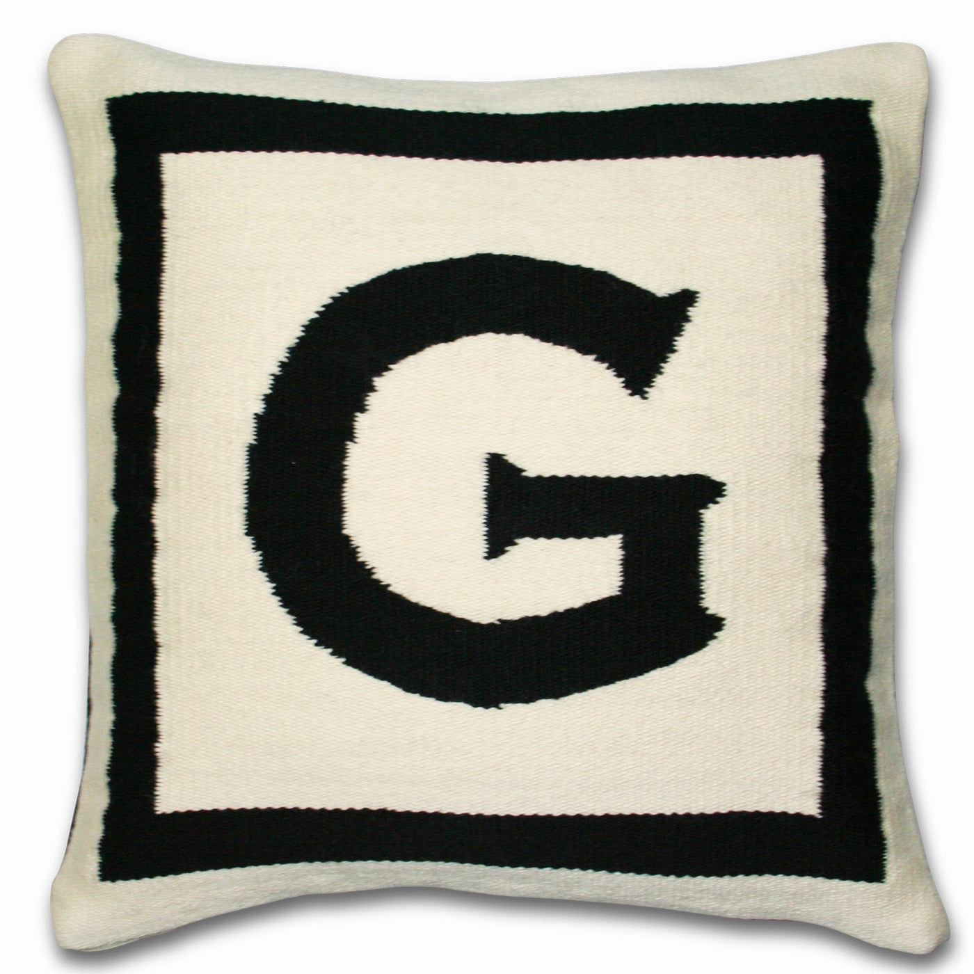 Reversible Letter Throw Pillow