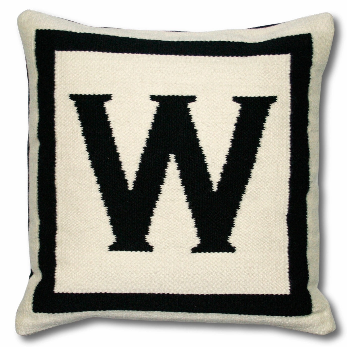 Reversible Letter Throw Pillow