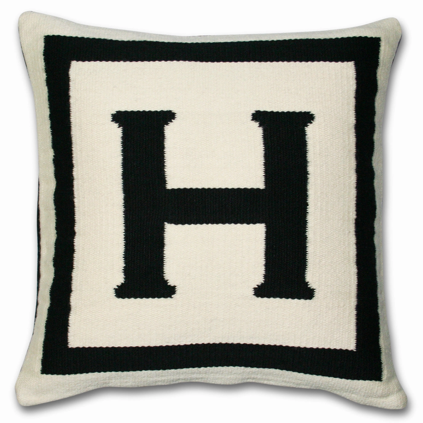 Reversible Letter Throw Pillow