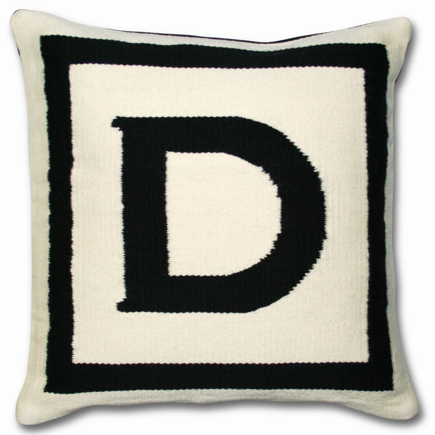 Reversible Letter Throw Pillow