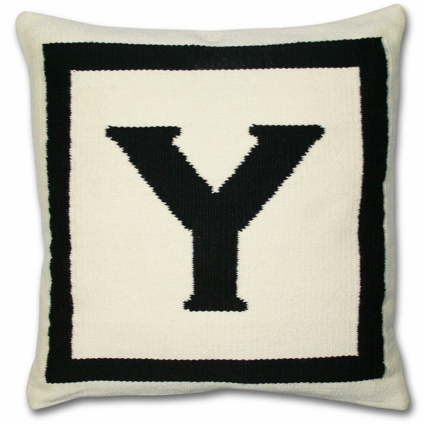 Reversible Letter Throw Pillow