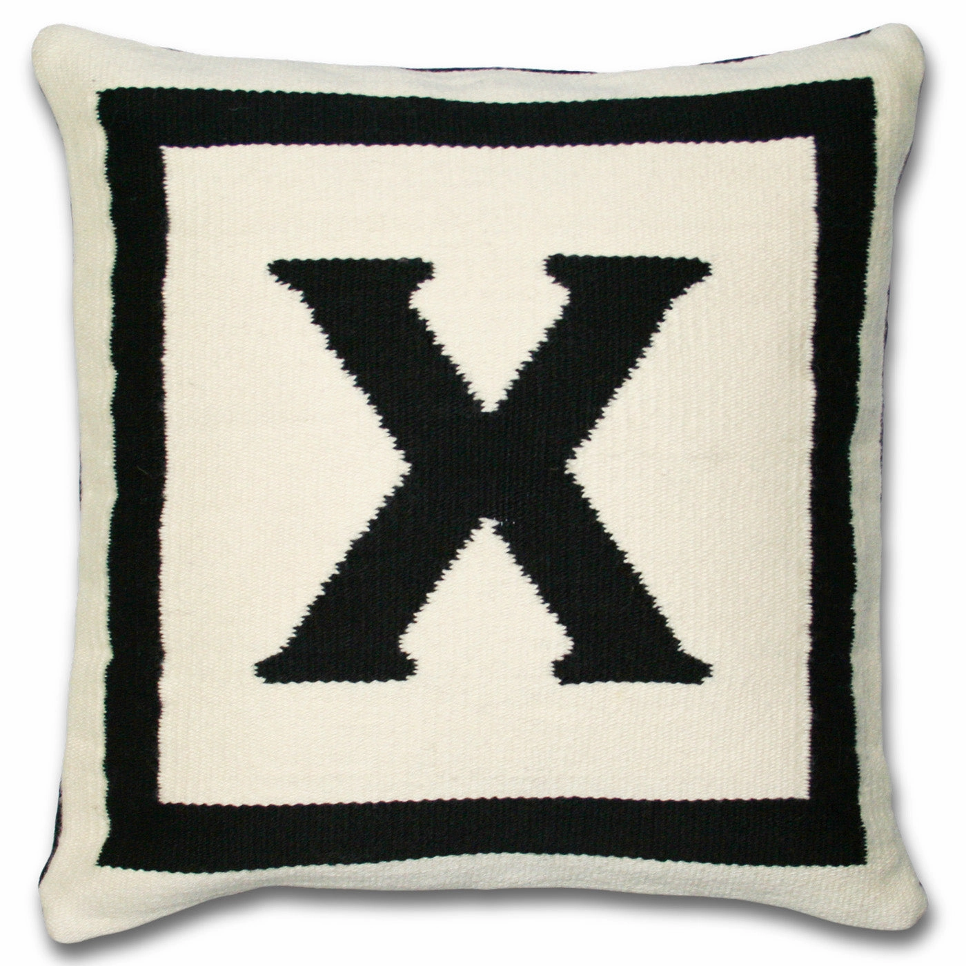 Reversible Letter Throw Pillow