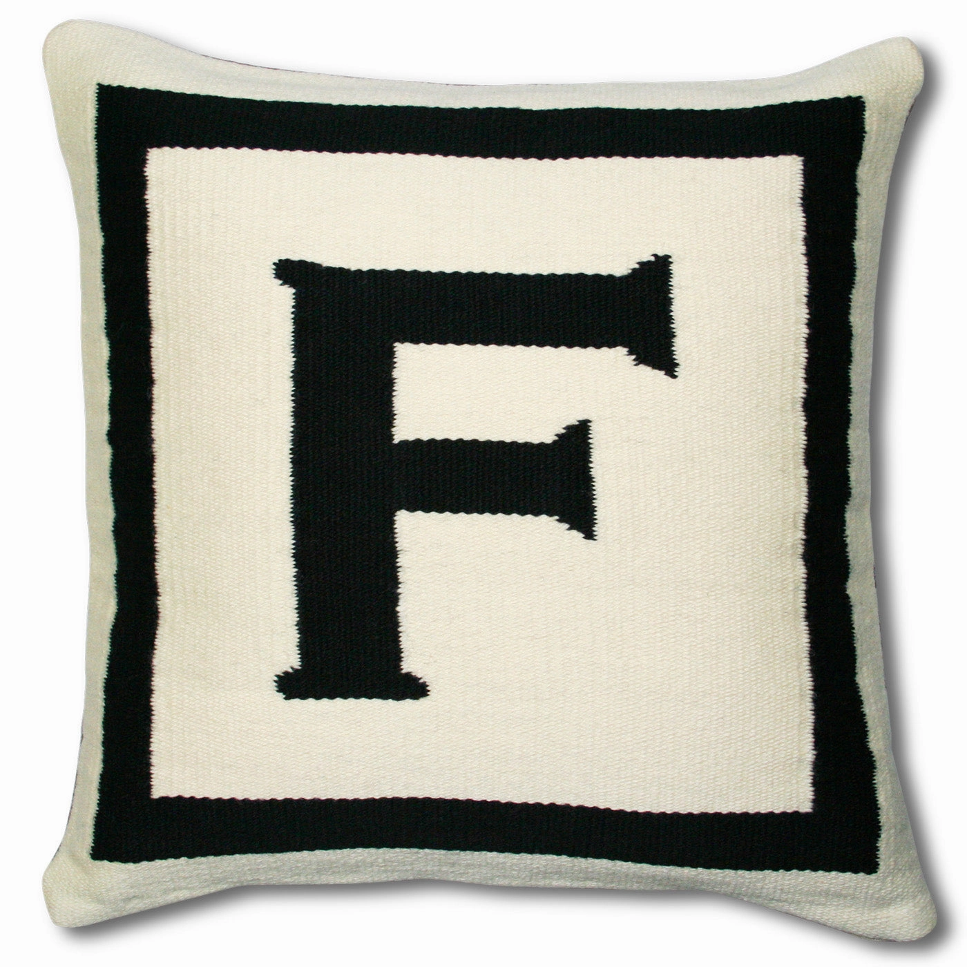 Reversible Letter Throw Pillow