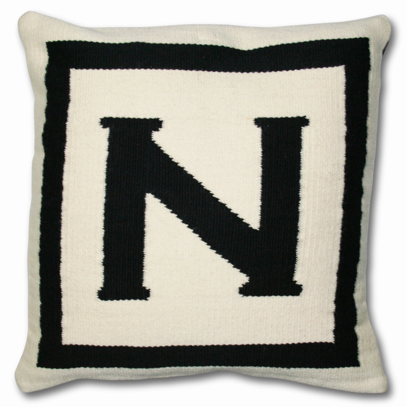Reversible Letter Throw Pillow