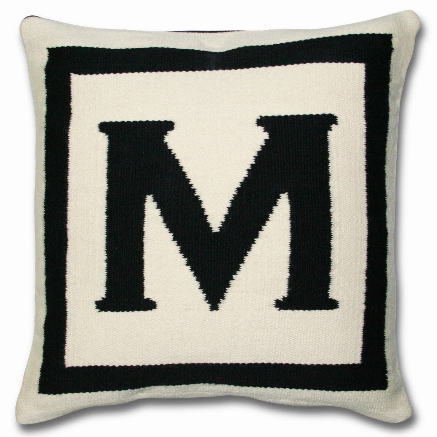 Reversible Letter Throw Pillow