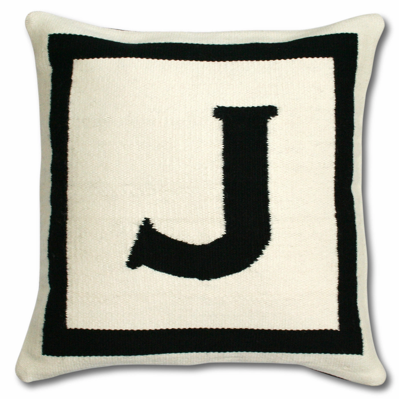 Reversible Letter Throw Pillow