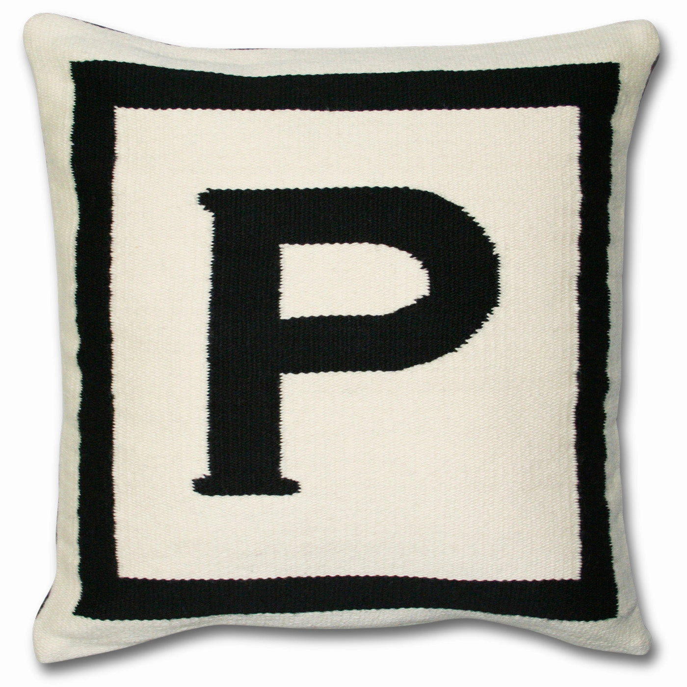 Reversible Letter Throw Pillow