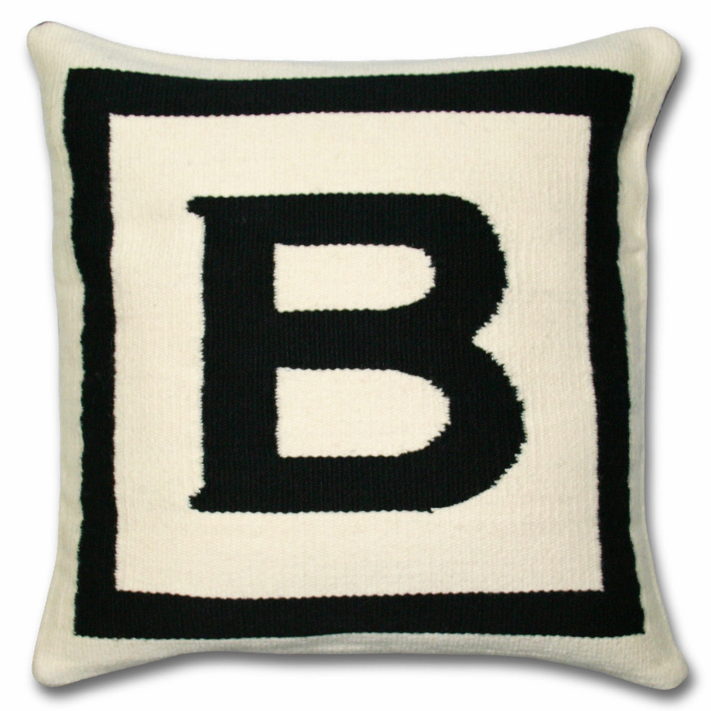 Reversible Letter Throw Pillow