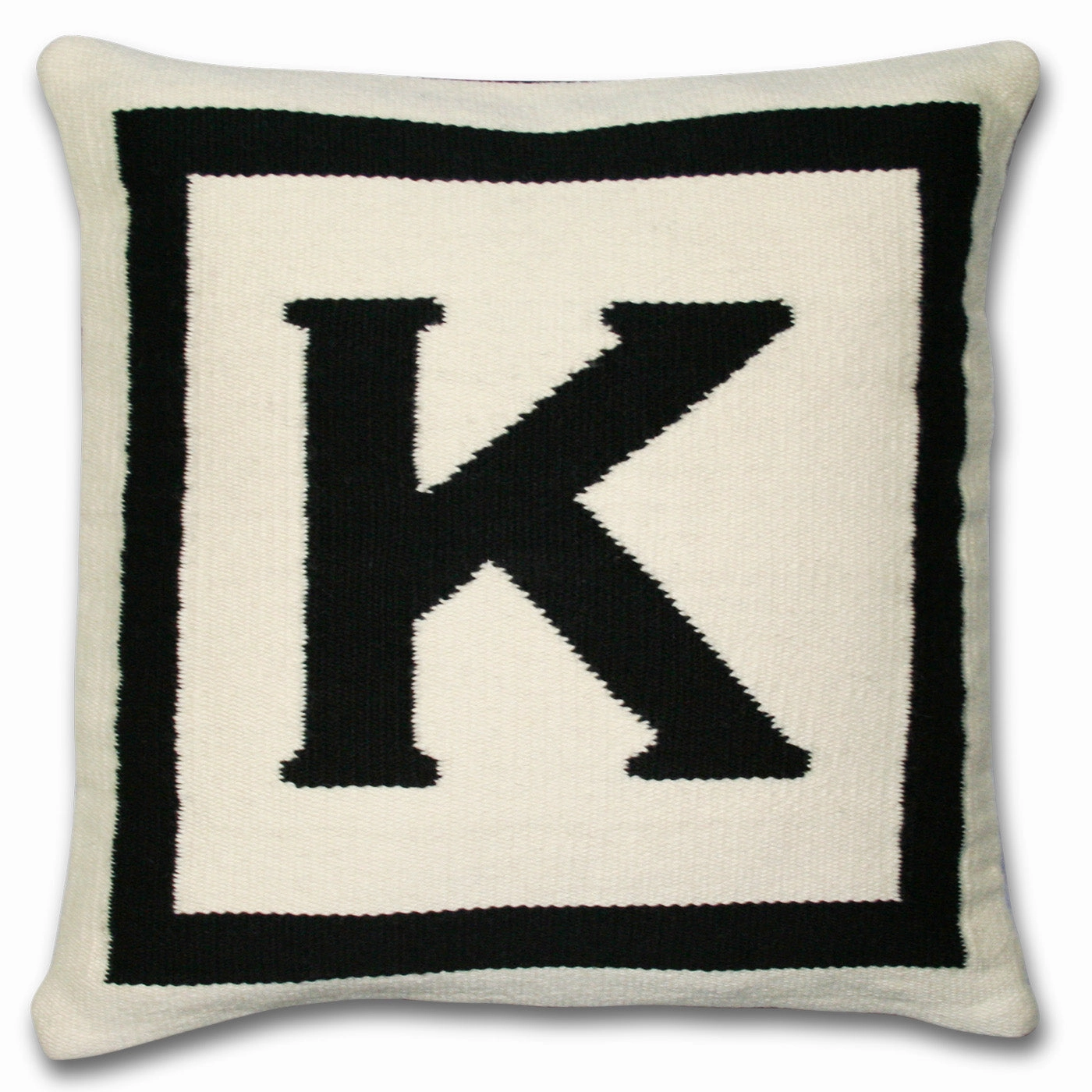 Reversible Letter Throw Pillow