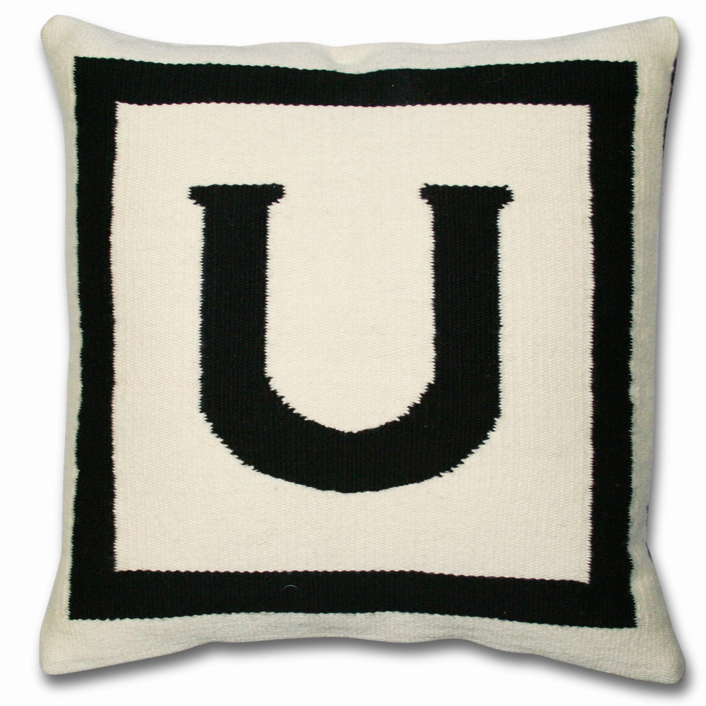 Reversible Letter Throw Pillow
