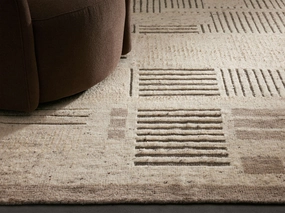 Rex Hand-Knotted Rugmodern color block patchwork rug