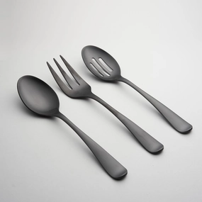 Rhiannon Black Satin 3 Piece Hostess Setboho style dinner plates for special occasions 