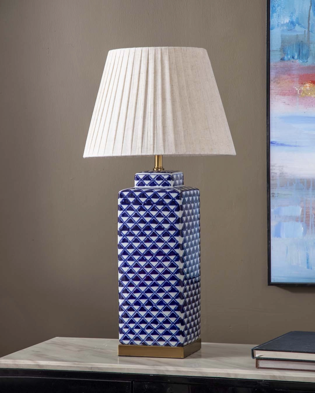 Rhombus Ceramic Table Lampmodern wall lamp,smart wall lamp
