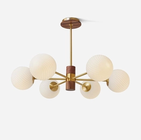 Ribbed Babble Glass Chandelierrustic chandelier,bedroom chandelier 