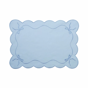 Ribbon Lunch Mat Bluewaterproof oil-proof tablecloth