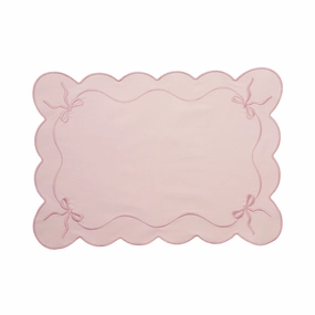Ribbon Lunch Mat Pinkwaterproof oil-proof tablecloth