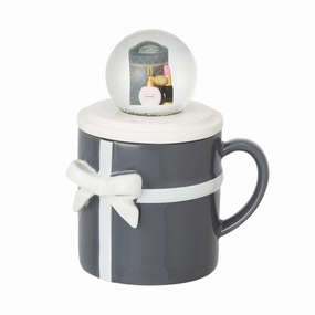Ribbon Mug & Snow Globe Blackglass cups ,personalized mugs 