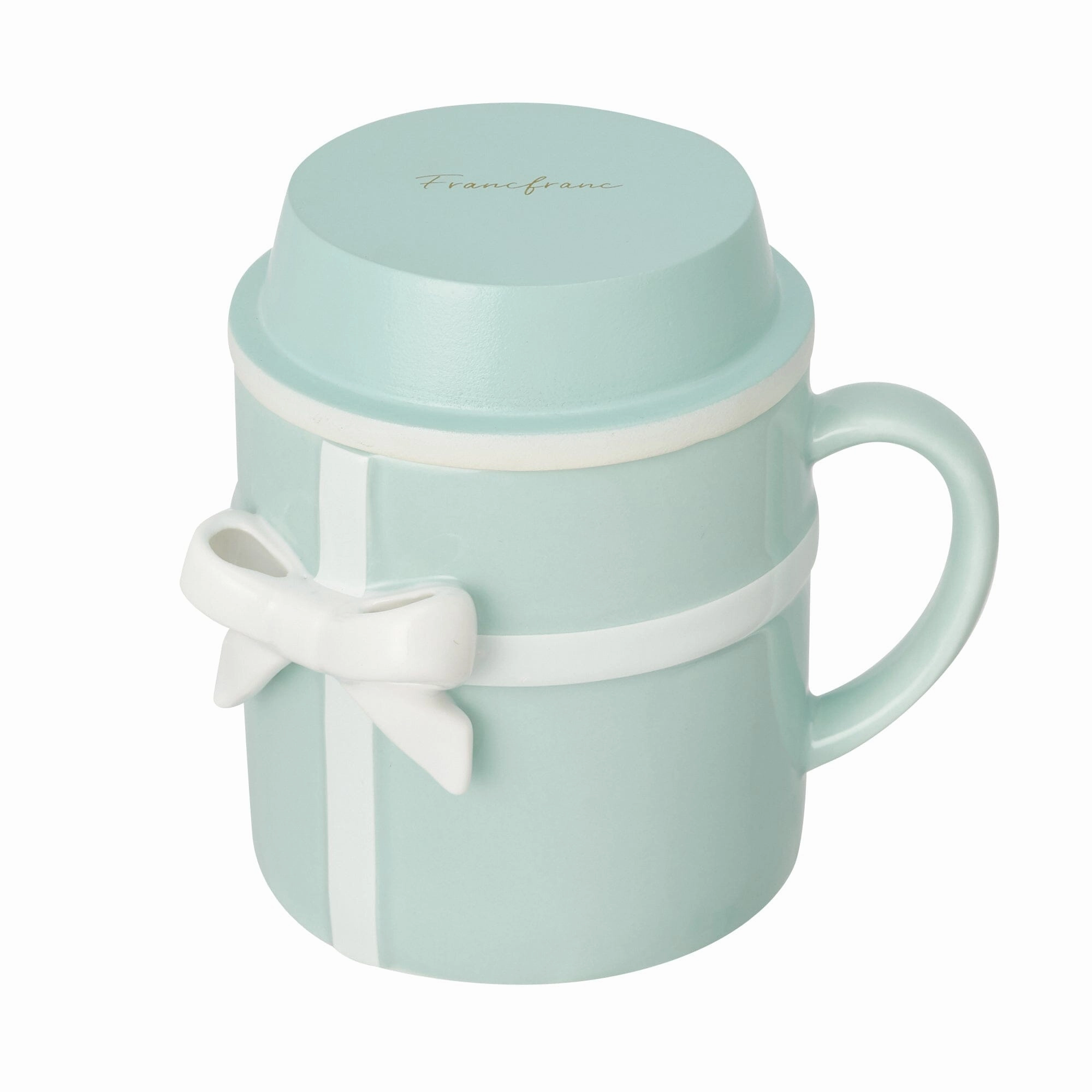 Ribbon Mug & Snow Globe Blue