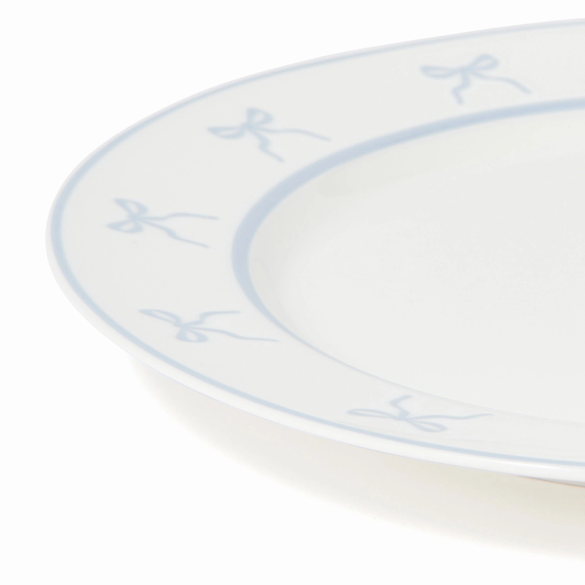 Ribbon Plate Medium Blue