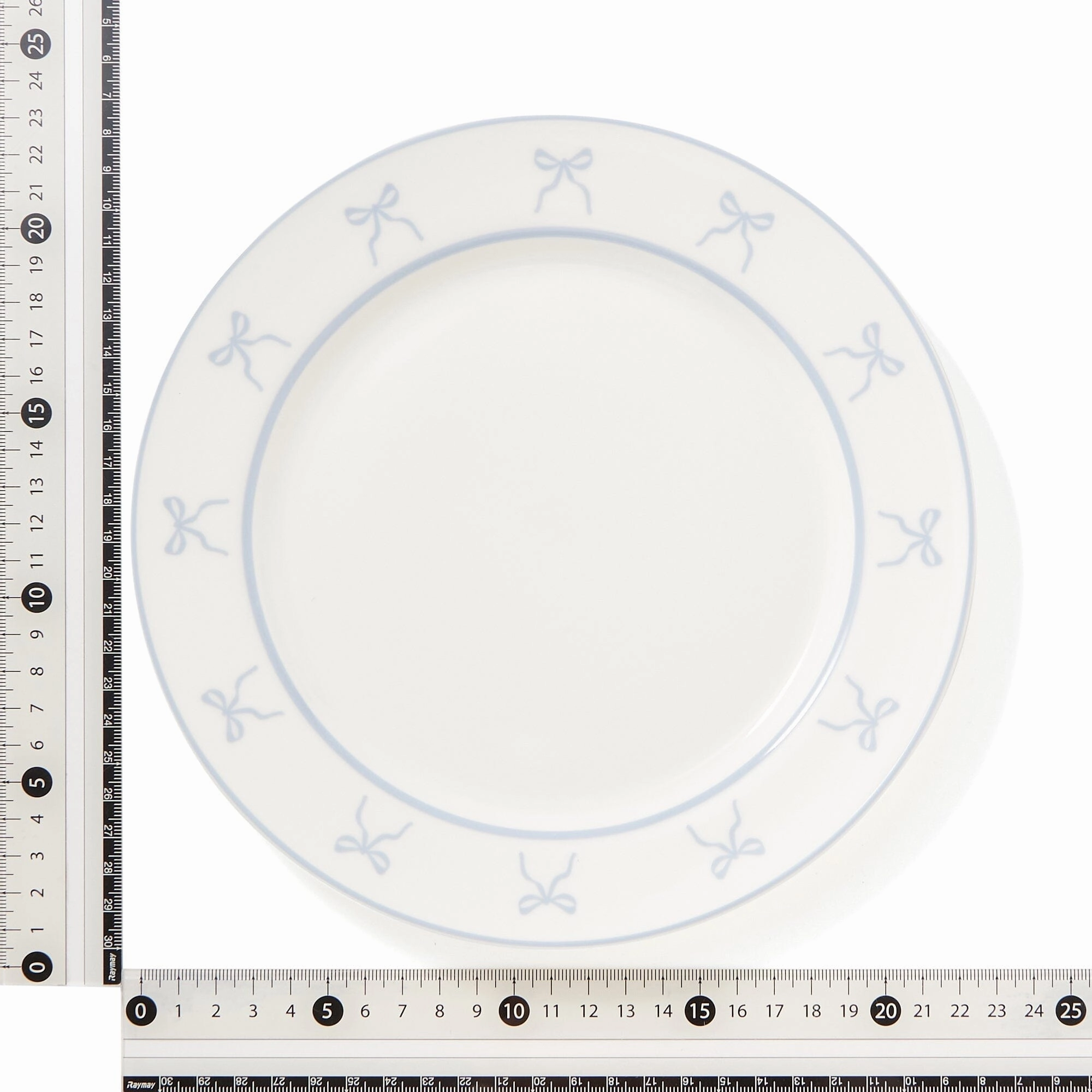 Ribbon Plate Medium Blue
