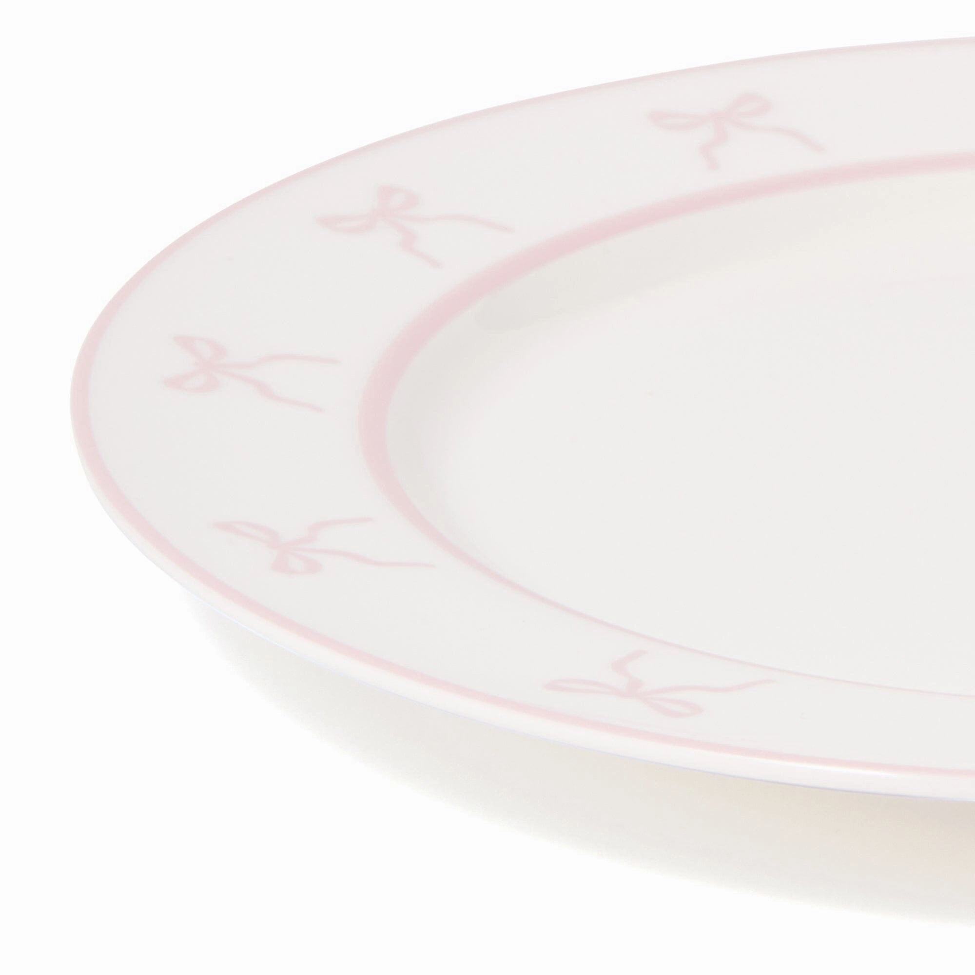 Ribbon Plate Medium Pink