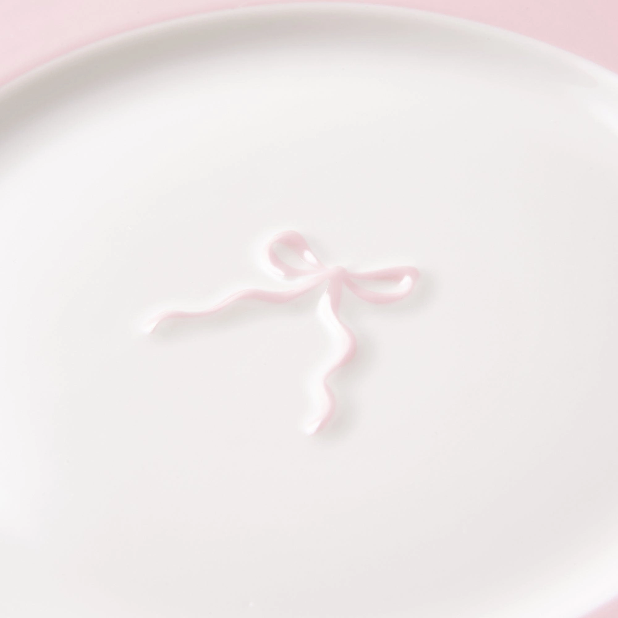 Ribbon Plate Small Pink