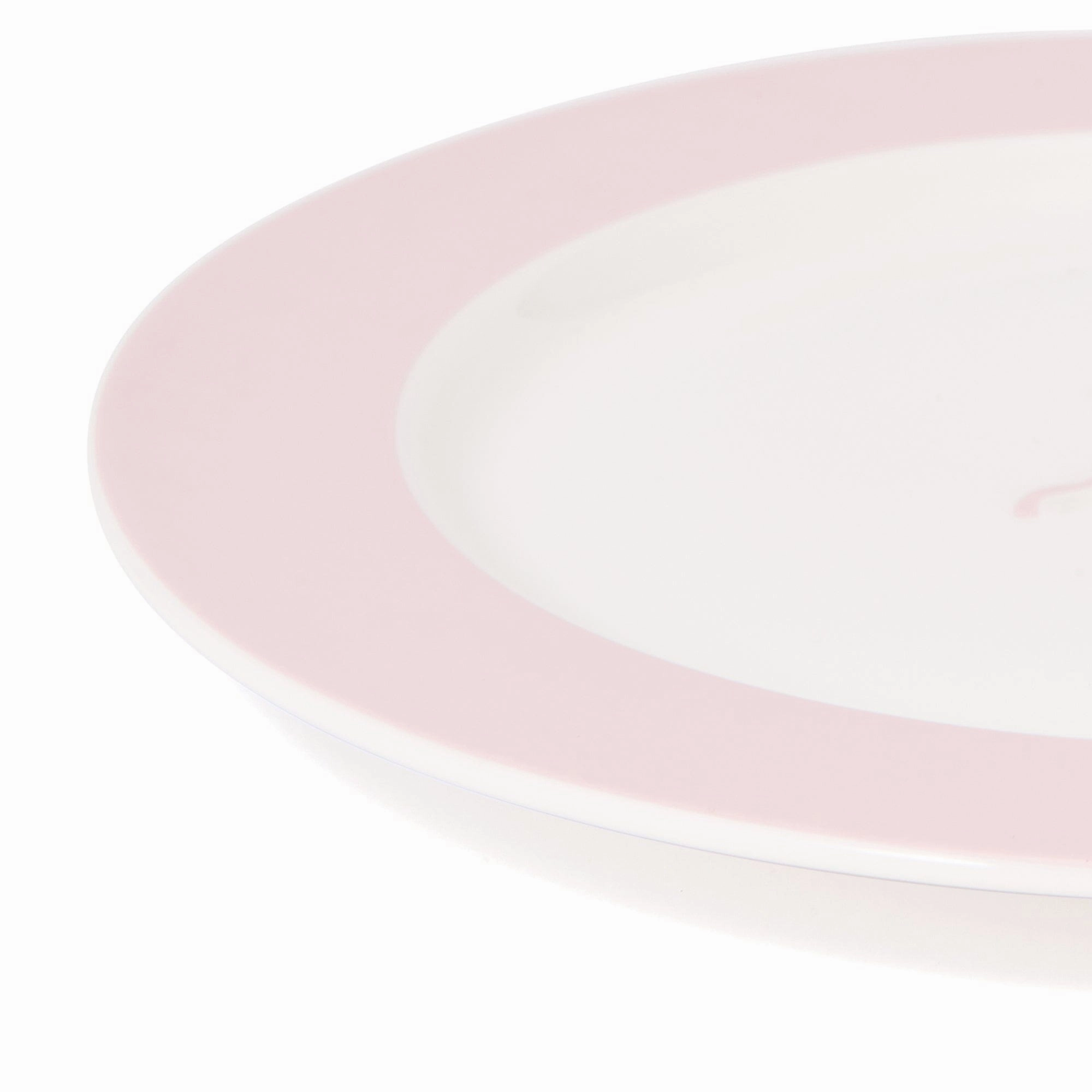 Ribbon Plate Small Pink