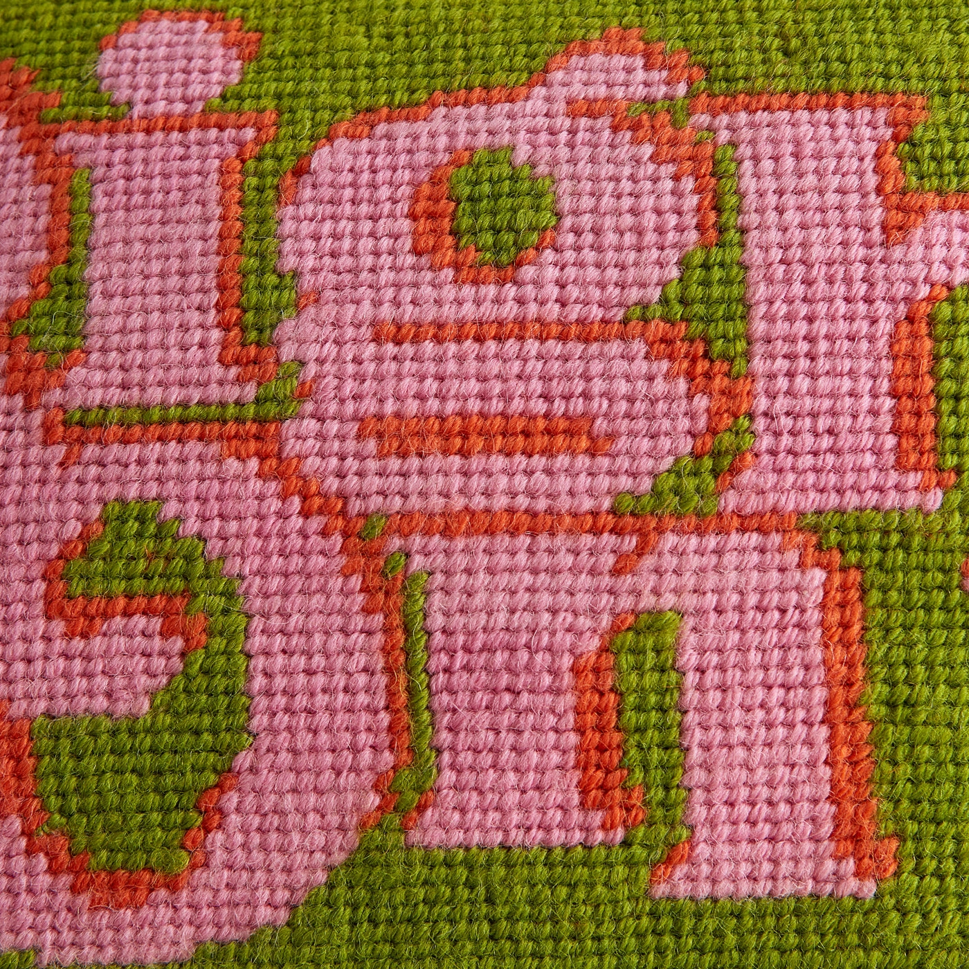 Right On Needlepoint Pillow