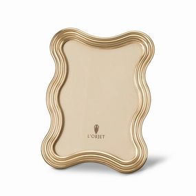 Ripple Frame - Gold - 5x7decorative photo frame ,personalized photo frame 
