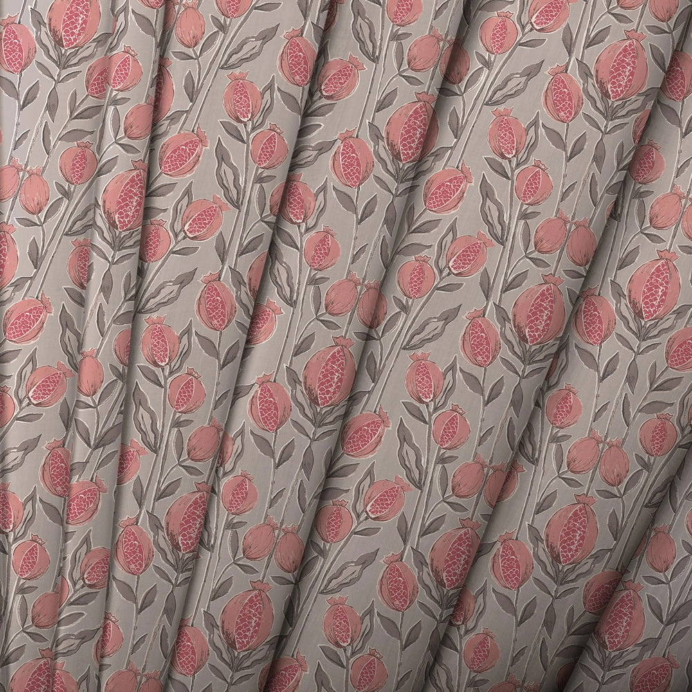 Rithani Printed Cotton Made to Measure Roman Blinds Mauve