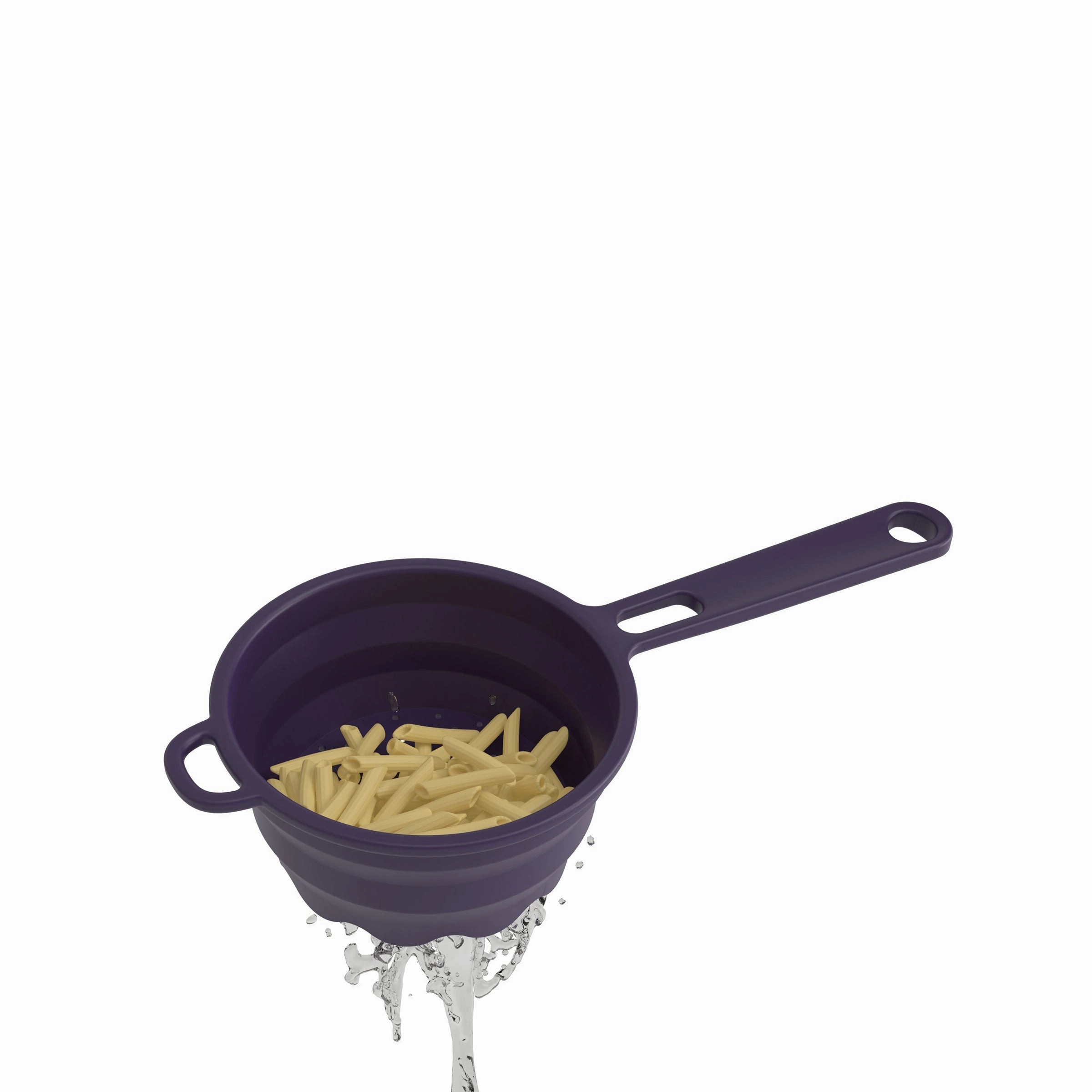 Robert Irvine 2-Piece Silicone Colander Set Purple