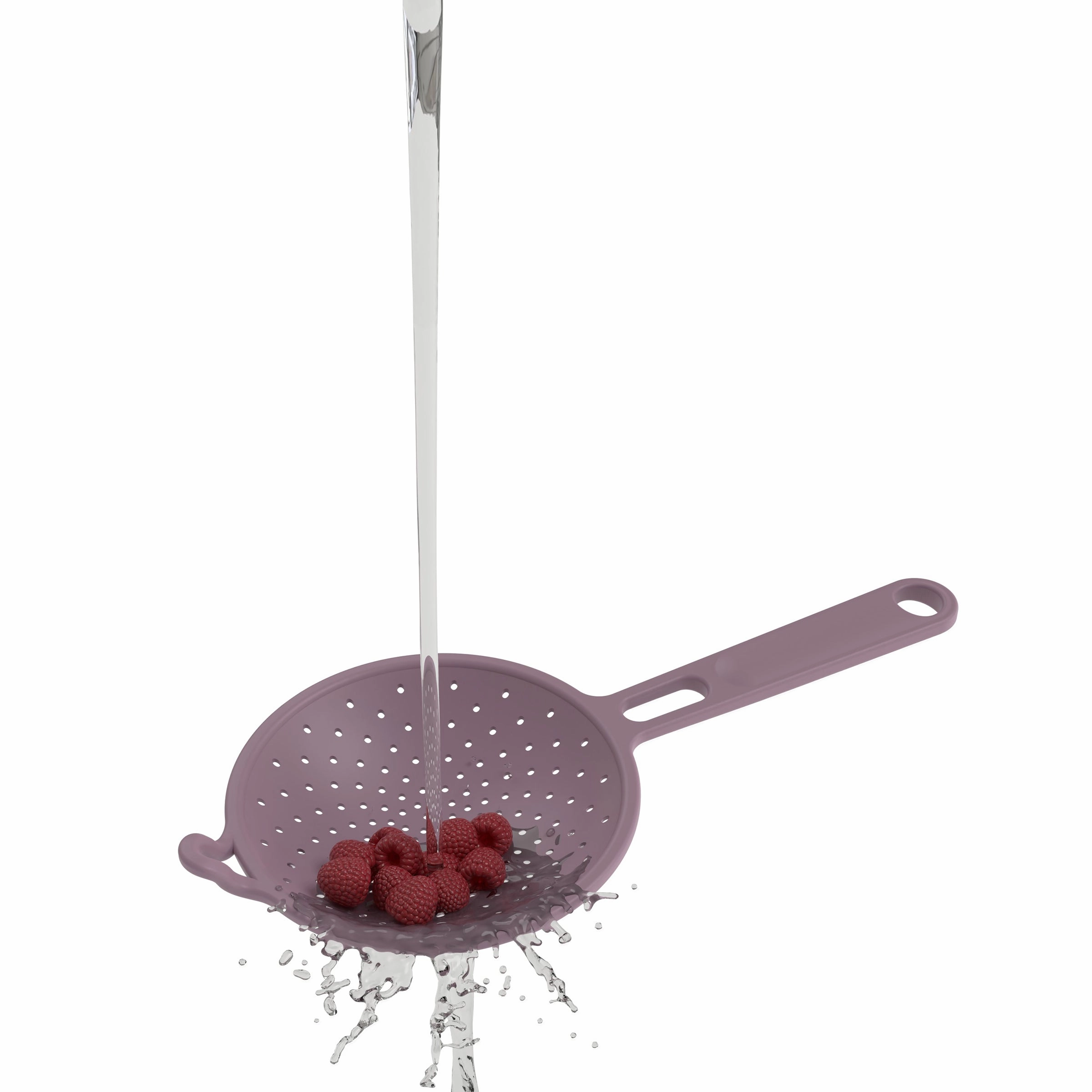 Robert Irvine 2-Piece Silicone Colander Set Purple