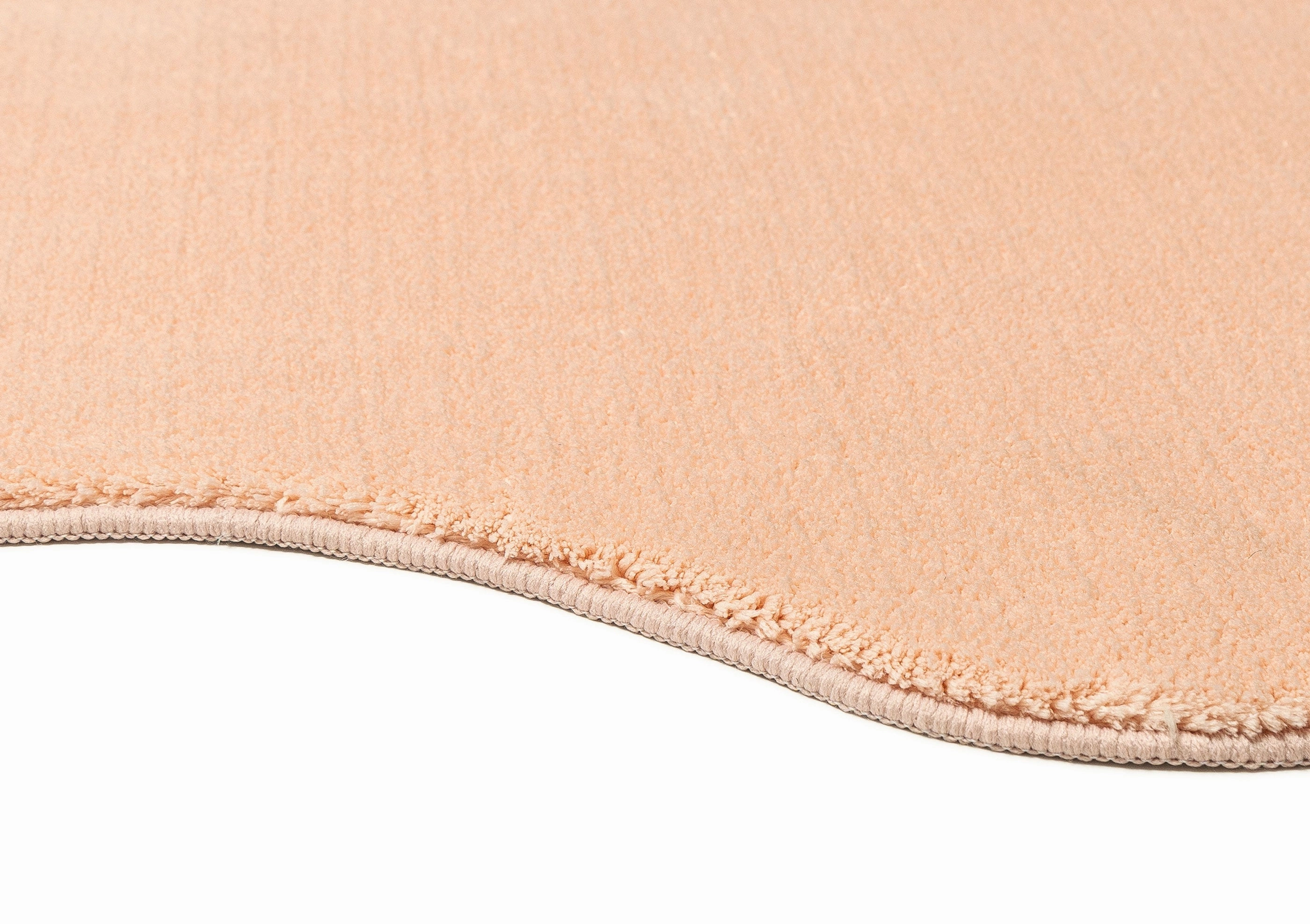 Robyn Peach Pink Scallop Washable Rug