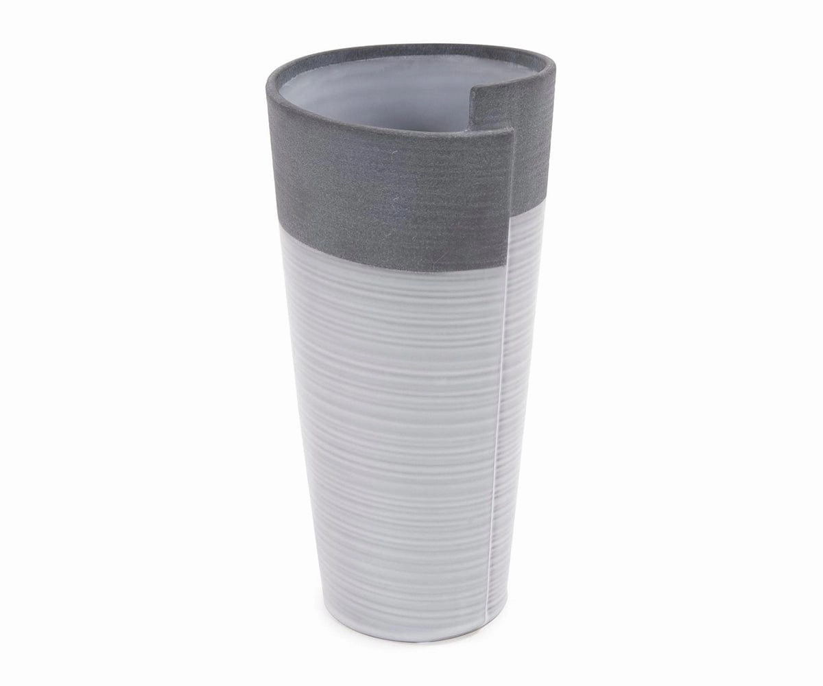 Rolled Two Tone Vase
